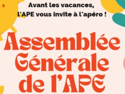 Assemblée Générale de l'APE